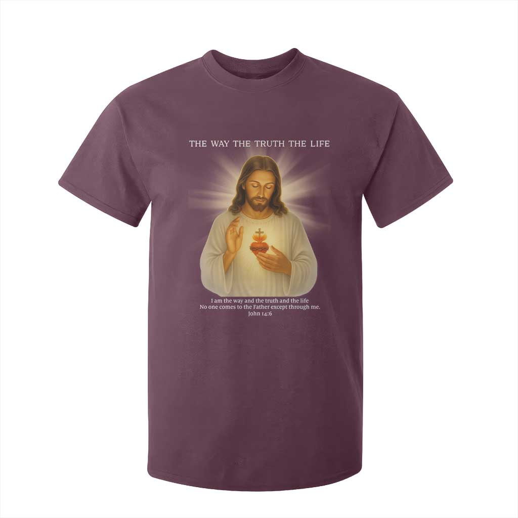 Jesus Christian Christmas T Shirt For Kid Cross Bible Verse Inspirational TS14 Maroon Print Your Wear
