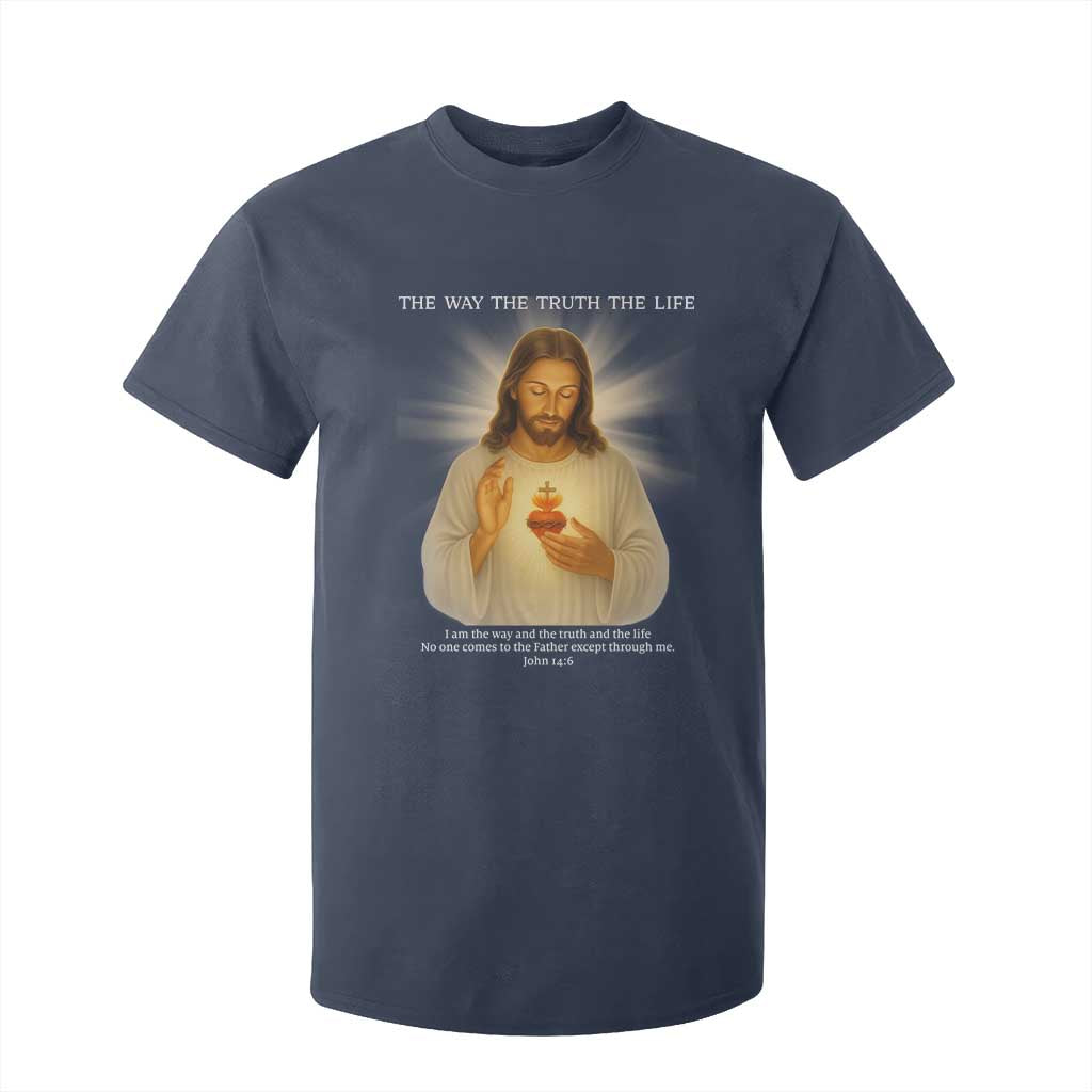 Jesus Christian Christmas T Shirt For Kid Cross Bible Verse Inspirational TS14 Navy Print Your Wear
