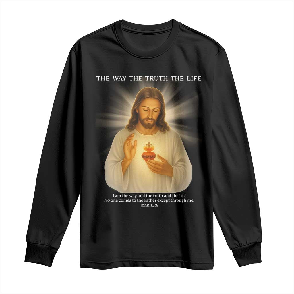 Jesus Christian Christmas Long Sleeve Shirt Cross Bible Verse Inspirational TS14 Black Print Your Wear