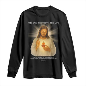 Jesus Christian Christmas Long Sleeve Shirt Cross Bible Verse Inspirational TS14 Black Print Your Wear