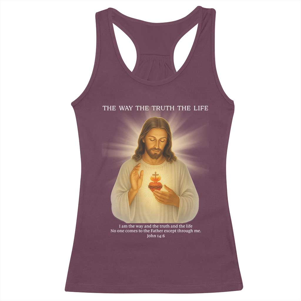 Jesus Christian Christmas Racerback Tank Top Cross Bible Verse Inspirational TS14 Maroon Print Your Wear