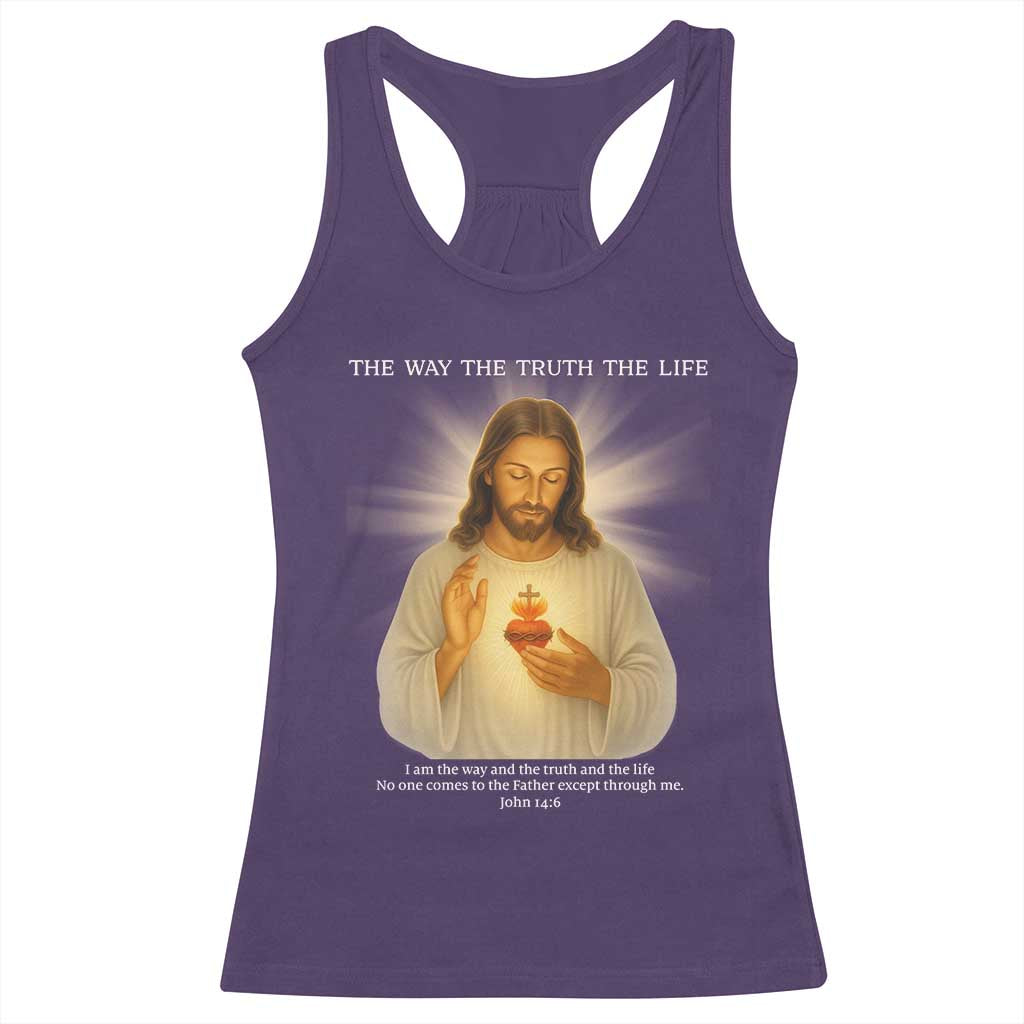 Jesus Christian Christmas Racerback Tank Top Cross Bible Verse Inspirational TS14 Purple Print Your Wear