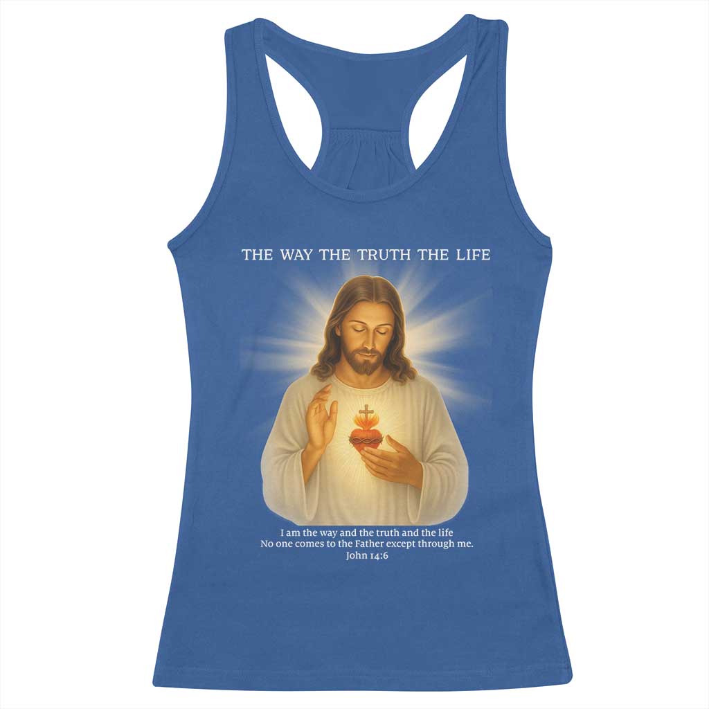 Jesus Christian Christmas Racerback Tank Top Cross Bible Verse Inspirational TS14 Royal Blue Print Your Wear