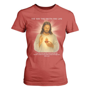 Jesus Christian Christmas T Shirt For Women Cross Bible Verse Inspirational TS14 Red Print Your Wear