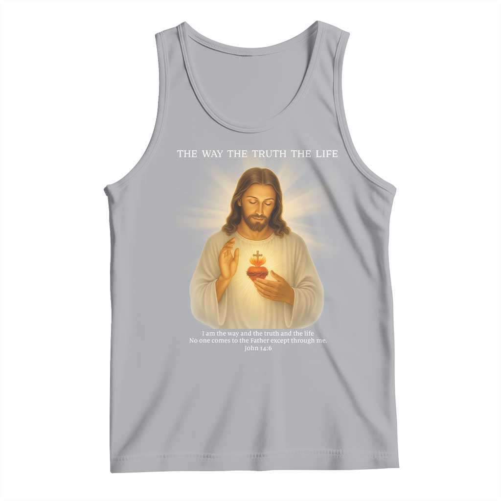 Jesus Christian Christmas Tank Top Cross Bible Verse Inspirational TS14 Athletic Heather Print Your Wear