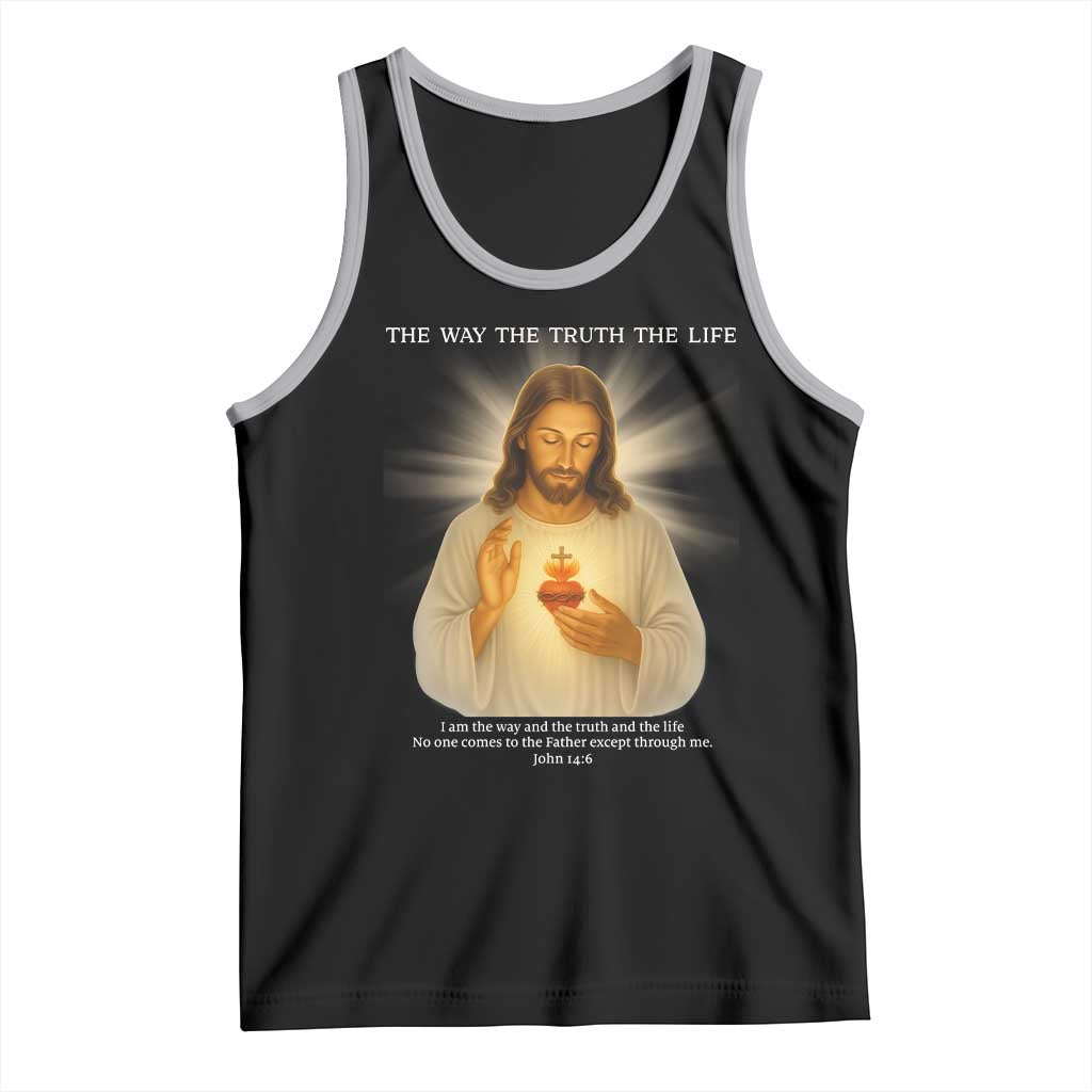 Jesus Christian Christmas Tank Top Cross Bible Verse Inspirational TS14 Black Athletic Heather Print Your Wear