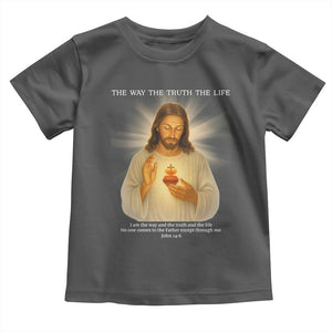 Jesus Christian Christmas Toddler T Shirt Cross Bible Verse Inspirational TS14 Dark Heather Print Your Wear