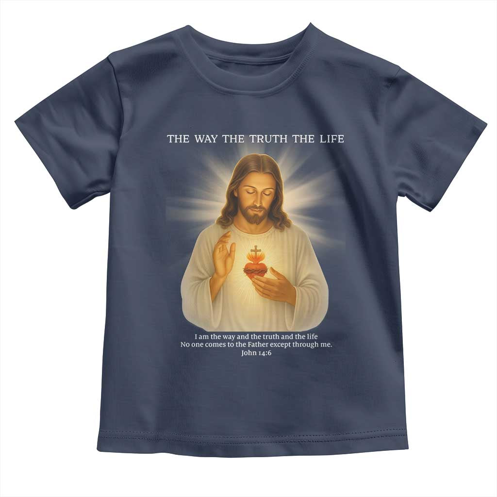 Jesus Christian Christmas Toddler T Shirt Cross Bible Verse Inspirational TS14 Navy Print Your Wear