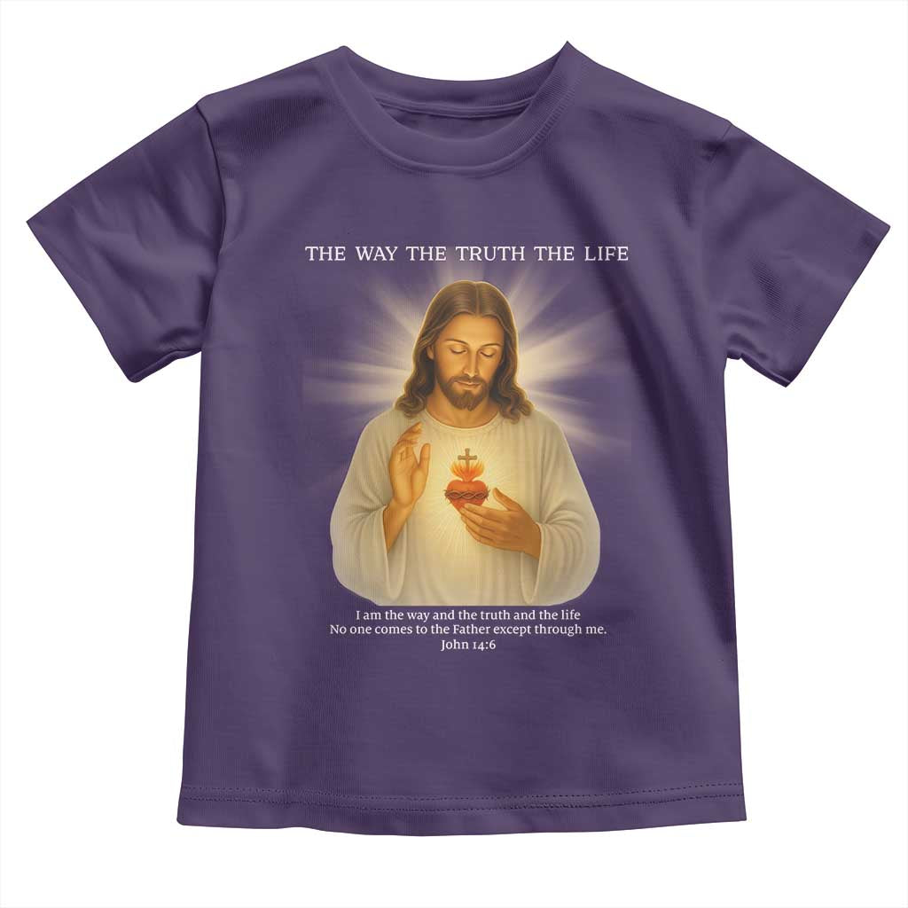 Jesus Christian Christmas Toddler T Shirt Cross Bible Verse Inspirational TS14 Purple Print Your Wear