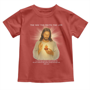 Jesus Christian Christmas Toddler T Shirt Cross Bible Verse Inspirational TS14 Red Print Your Wear