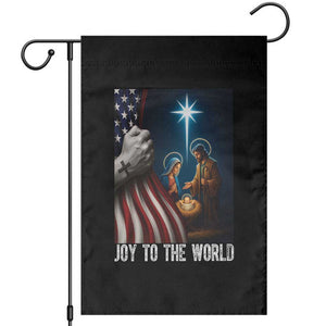 Jesus Christian Garden Flag American Flag Joy To The World Christmas TS14 Black Print Your Wear