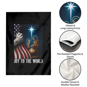 Jesus Christian Garden Flag American Flag Joy To The World Christmas TS14 Print Your Wear
