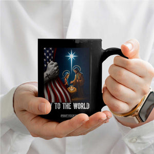 Jesus Christian Coffee Mug American Flag Joy To The World Christmas TS14 Print Your Wear