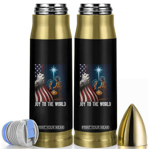 Jesus Christian Bullet Tumbler American Flag Joy To The World Christmas TS14 Black Print Your Wear