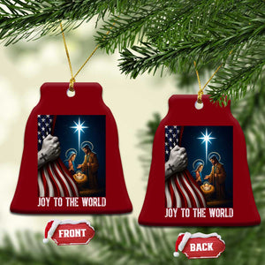 Jesus Christian Ceramic Ornament American Flag Joy To The World Xmas TS14 Print Your Wear