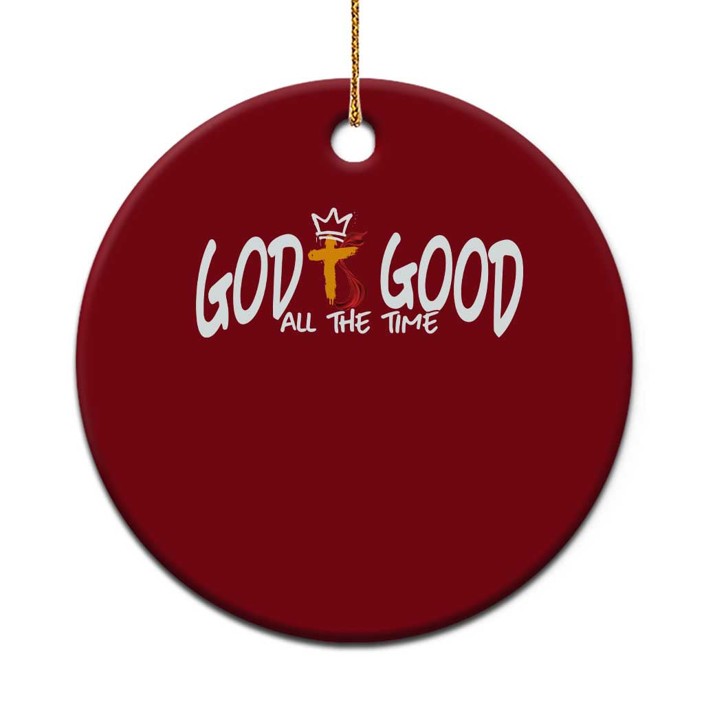 Jesus Christian Ceramic Ornament God Is Good All The Time TS14 1pc Red Print Your Wear