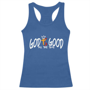 Jesus Christian Racerback Tank Top God Is Good All The Time TS14 Royal Blue Print Your Wear