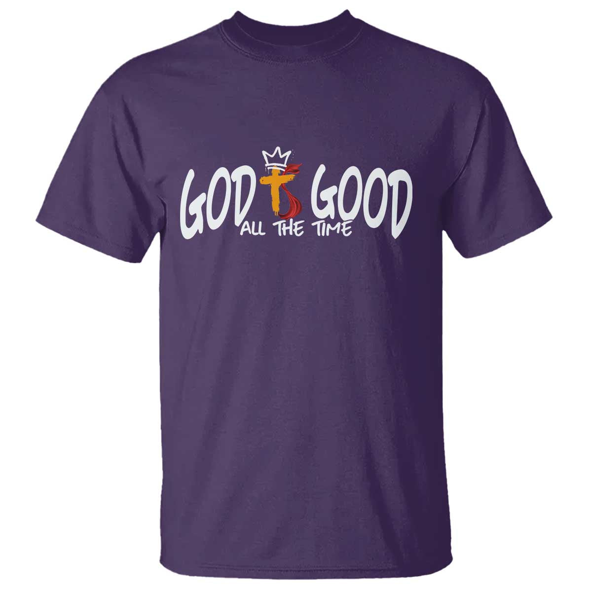 Jesus Christian T Shirt God Is Good All The Time TS14 Purple Print Your Wear