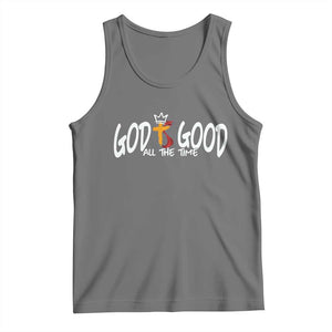 Jesus Christian Tank Top God Is Good All The Time TS14 Black Heather Print Your Wear