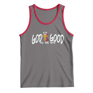 Jesus Christian Tank Top God Is Good All The Time TS14 Deep Heather Red Print Your Wear