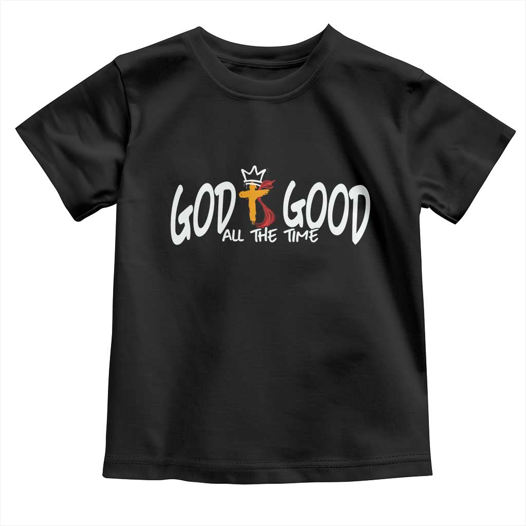 Jesus Christian Toddler T Shirt God Is Good All The Time TS14 Black Print Your Wear