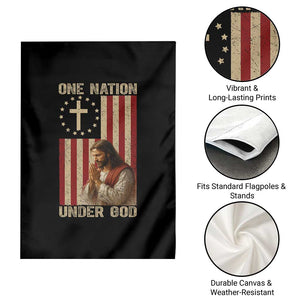 Jesus Christian Garden Flag One Nation Under God TS14 Print Your Wear