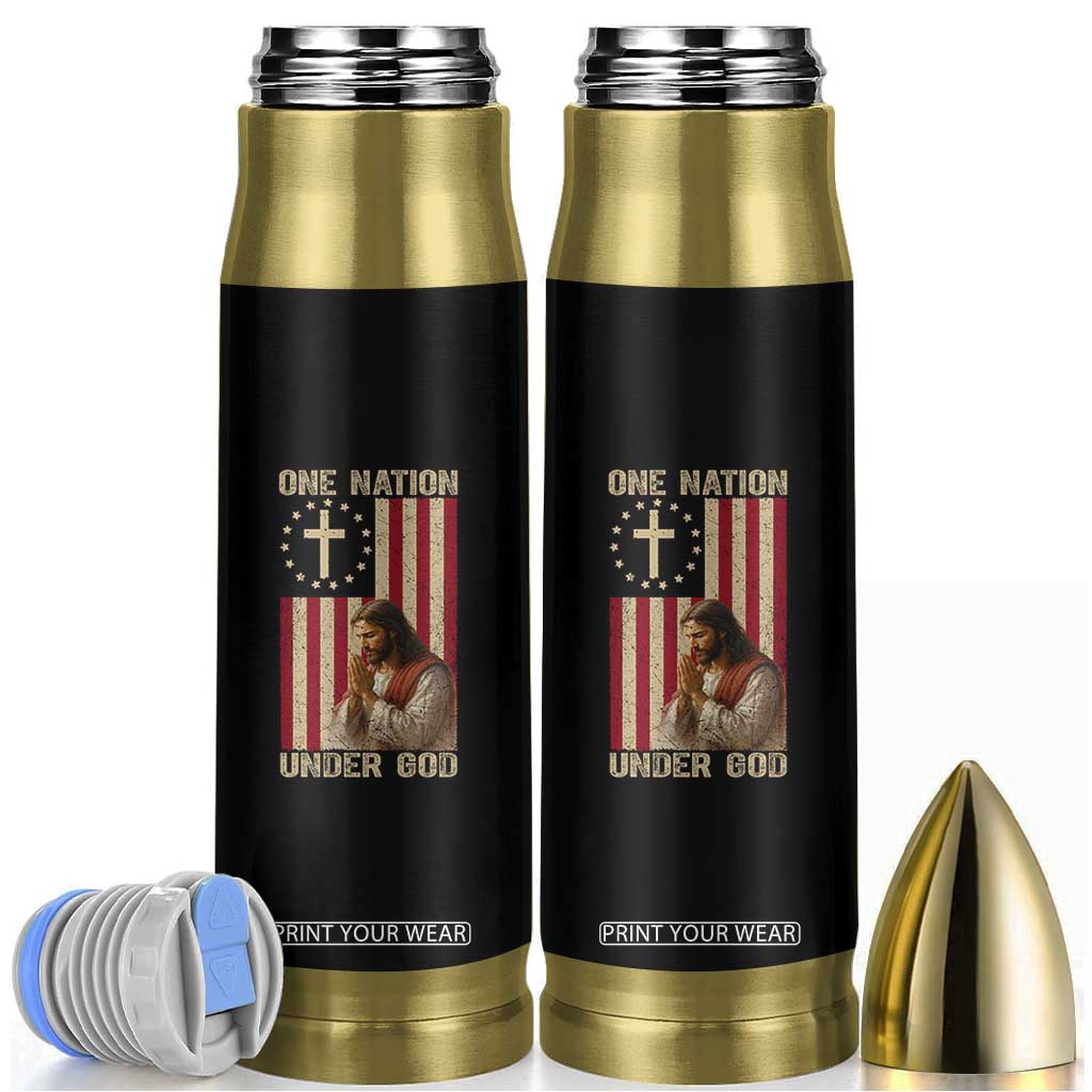 Jesus Christian Bullet Tumbler One Nation Under God TS14 Black Print Your Wear
