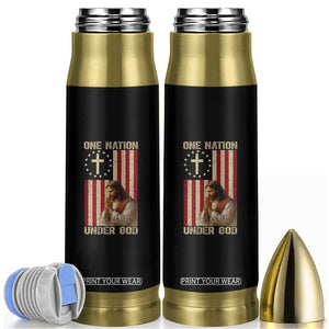 Jesus Christian Bullet Tumbler One Nation Under God TS14 Black Print Your Wear