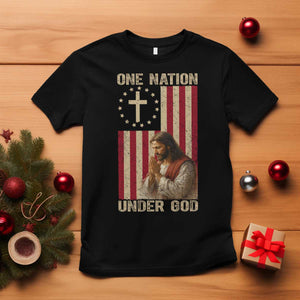 Jesus Christian T Shirt One Nation Under God TS14 Black Print Your Wear