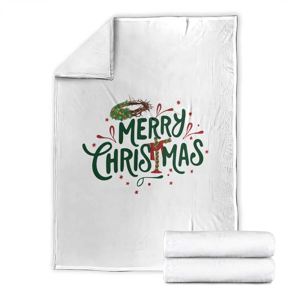Jesus Christian Christmas Throw Blanket TS14 White Print Your Wear