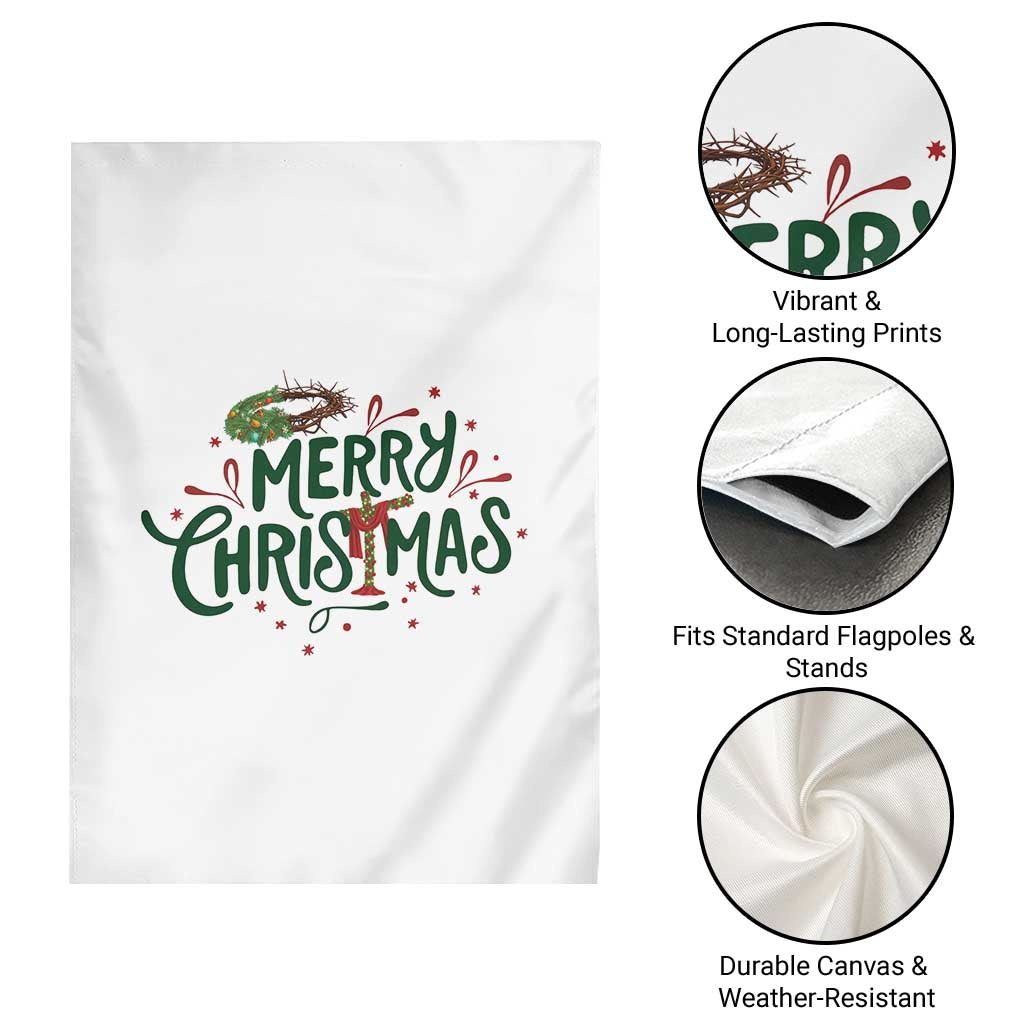 Jesus Christian Christmas Garden Flag TS14 Print Your Wear