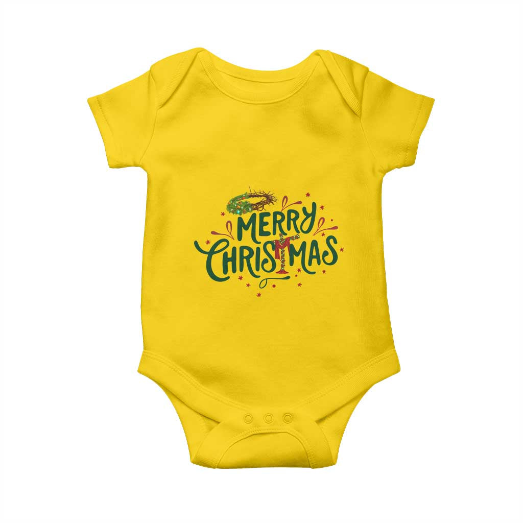 Jesus Christian Christmas Baby Onesie TS14 Daisy Print Your Wear