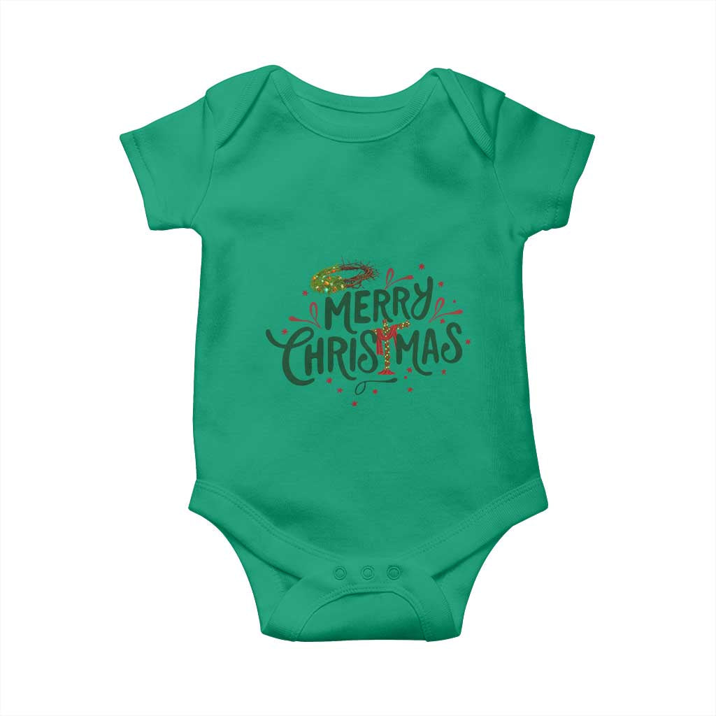 Jesus Christian Christmas Baby Onesie TS14 Irish Green Print Your Wear