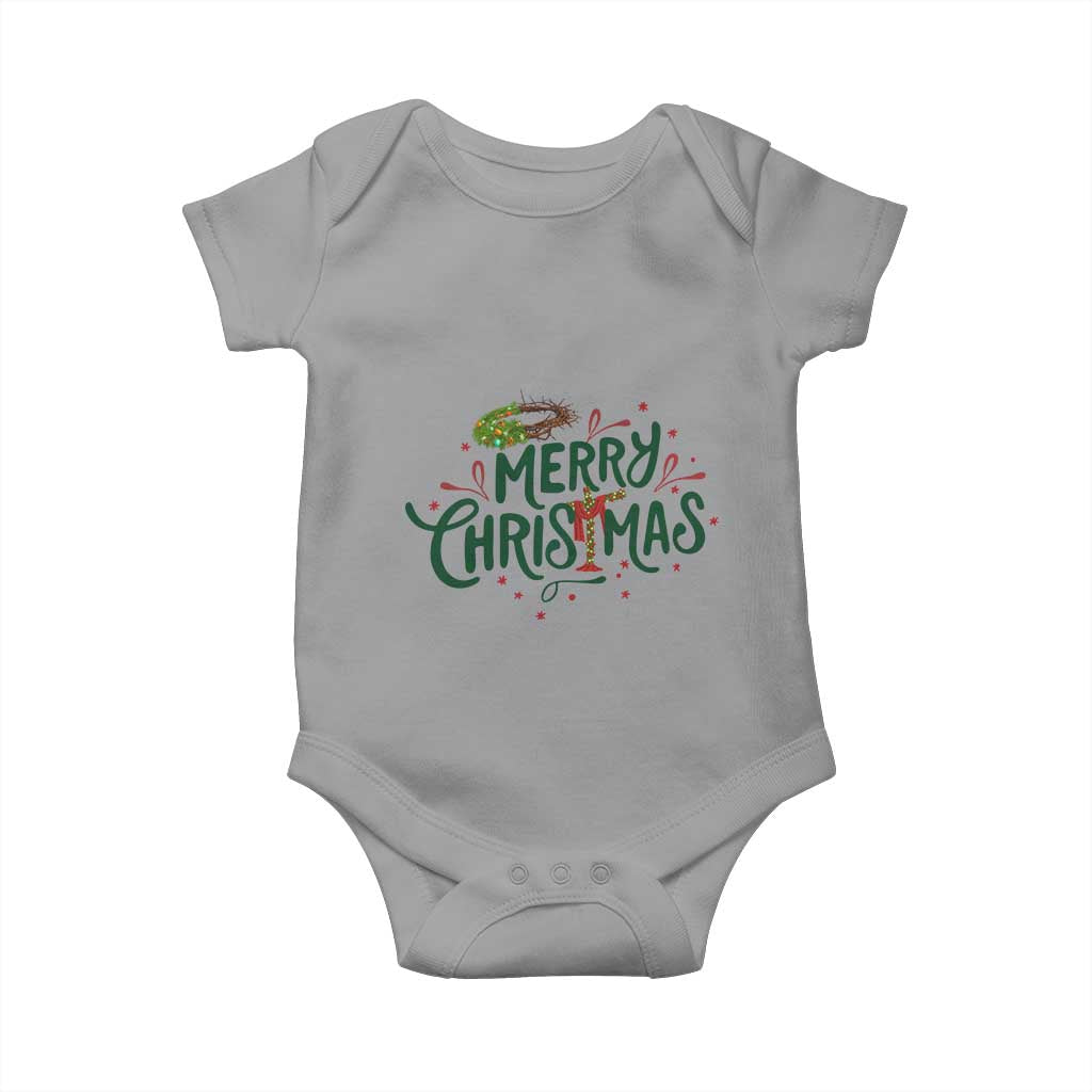 Jesus Christian Christmas Baby Onesie TS14 Sport Gray Print Your Wear