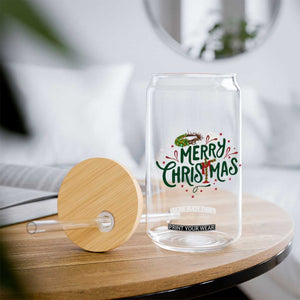 Jesus Christian Christmas Glass Can TS14 Print Your Wear