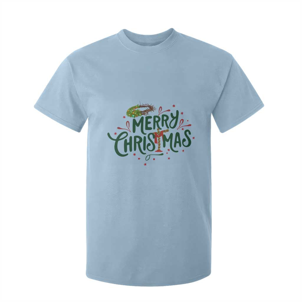 Jesus Christian Christmas T Shirt For Kid TS14 Light Blue Print Your Wear
