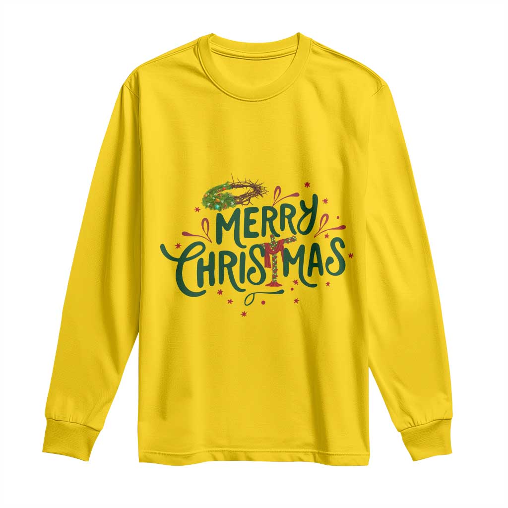 Jesus Christian Christmas Long Sleeve Shirt TS14 Daisy Print Your Wear