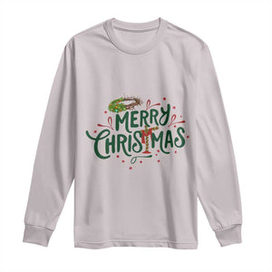 Jesus Christian Christmas Long Sleeve Shirt TS14 Ice Gray Print Your Wear