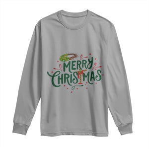 Jesus Christian Christmas Long Sleeve Shirt TS14 Sport Gray Print Your Wear