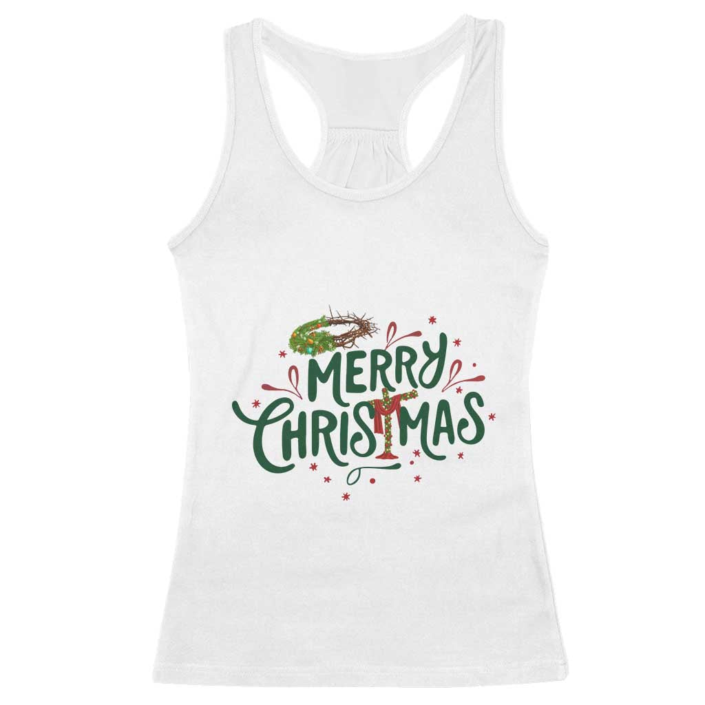 Jesus Christian Christmas Racerback Tank Top TS14 White Print Your Wear
