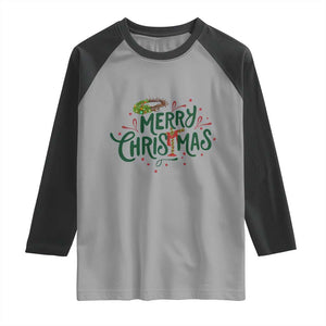 Jesus Christian Christmas Raglan Shirt TS14 Sport Gray Black Print Your Wear