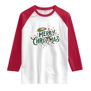Jesus Christian Christmas Raglan Shirt TS14 White Red Print Your Wear
