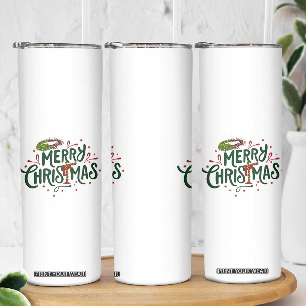 Jesus Christian Christmas Skinny Tumbler TS14 Print Your Wear