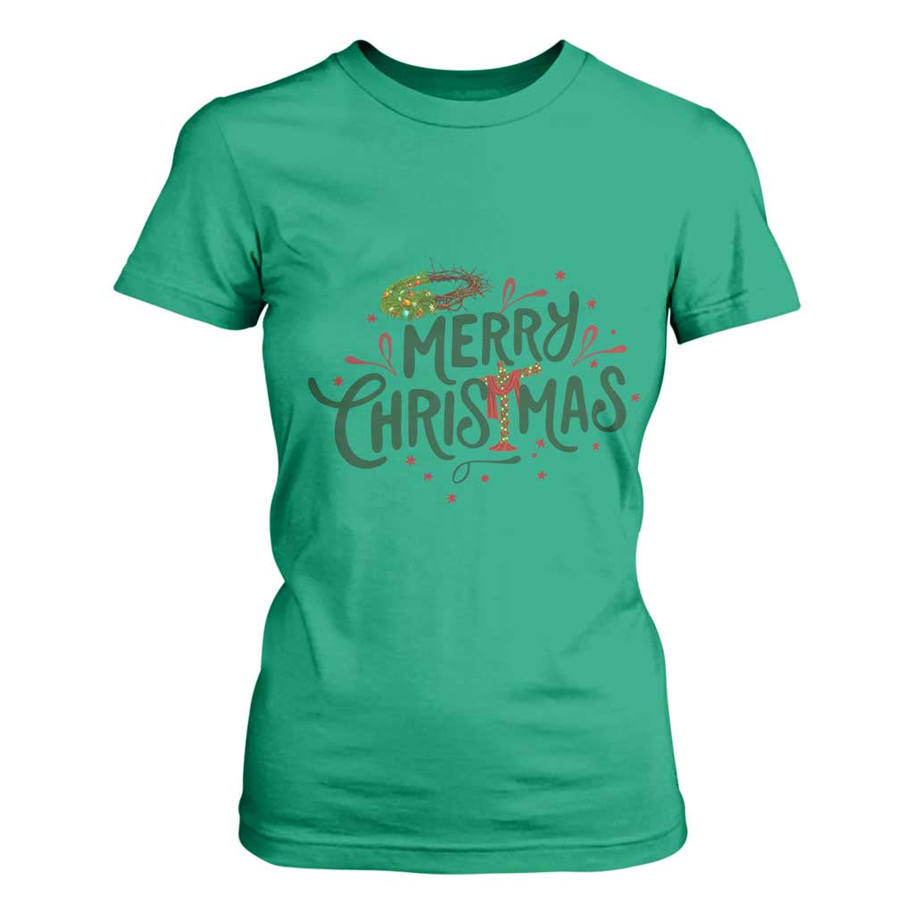 Jesus Christian Christmas T Shirt For Women TS14 Irish Green Print Your Wear
