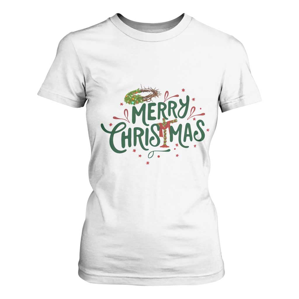 Jesus Christian Christmas T Shirt For Women TS14 White Print Your Wear