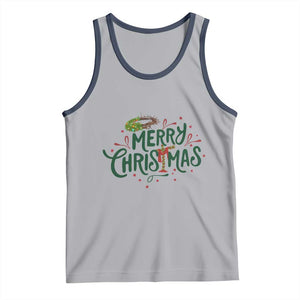 Jesus Christian Christmas Tank Top TS14 Athletic Heather Navy Print Your Wear