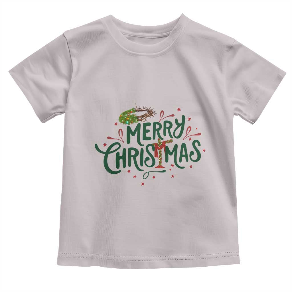 Jesus Christian Christmas Toddler T Shirt TS14 Ice Gray Print Your Wear