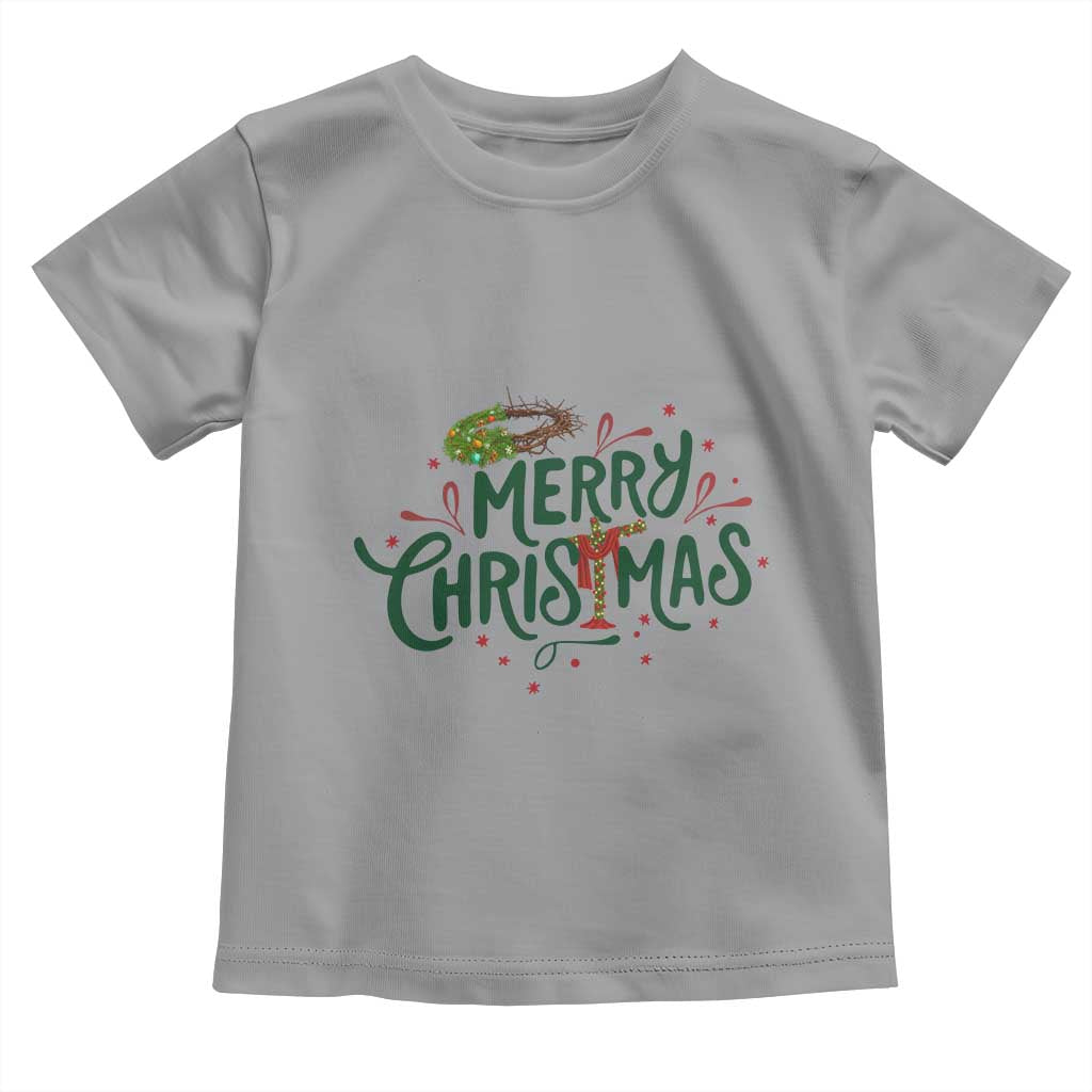 Jesus Christian Christmas Toddler T Shirt TS14 Sport Gray Print Your Wear