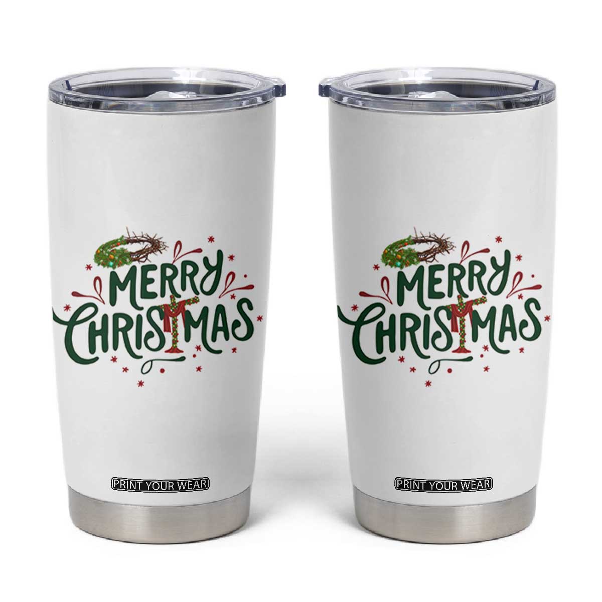 Jesus Christian Christmas Tumbler Cup TS14 White Print Your Wear