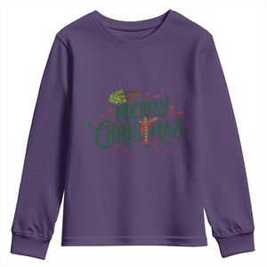 Jesus Christian Christmas Youth Sweatshirt TS14 Purple Print Your Wear